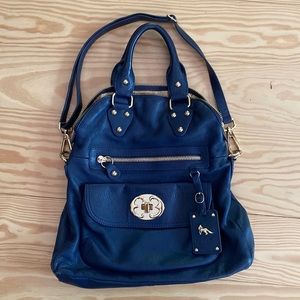 Emma Fox Blue Leather Purse